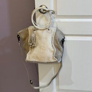 Free People Shearling O Ring Crossbody Tote